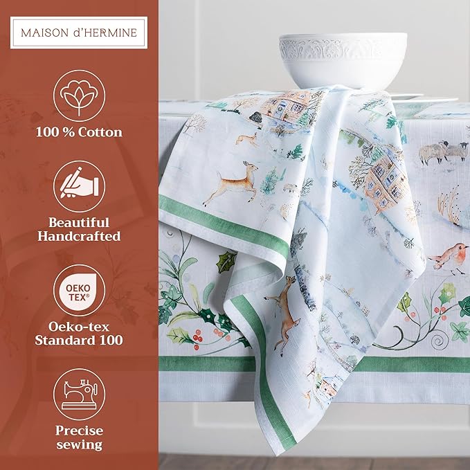 Maison d' Hermine Cloth Napkins Set of 4 100% Cotton - Image 2