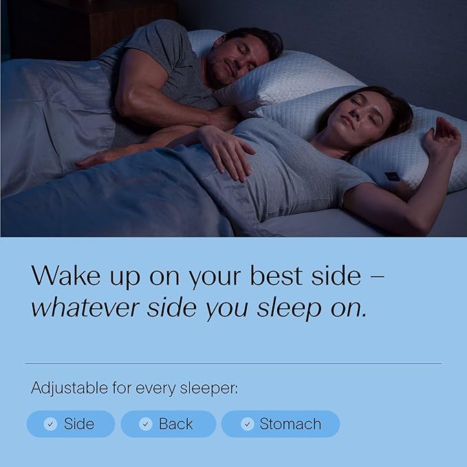 DreamyBlue Signature Pillow w/Adjustable Loft • Shredded Memory Foam Fill • - Image 5