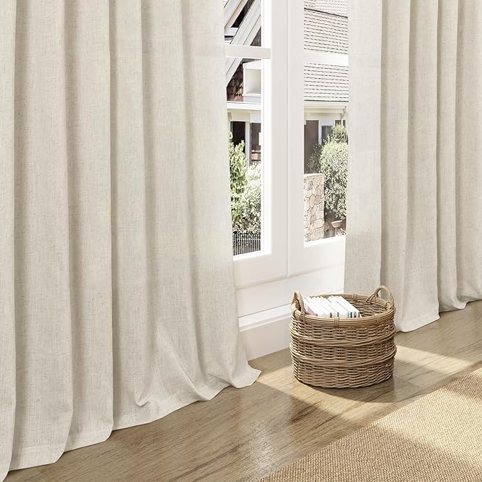Nanspring Vanilla Curtains 90 Inches Long - Image 5
