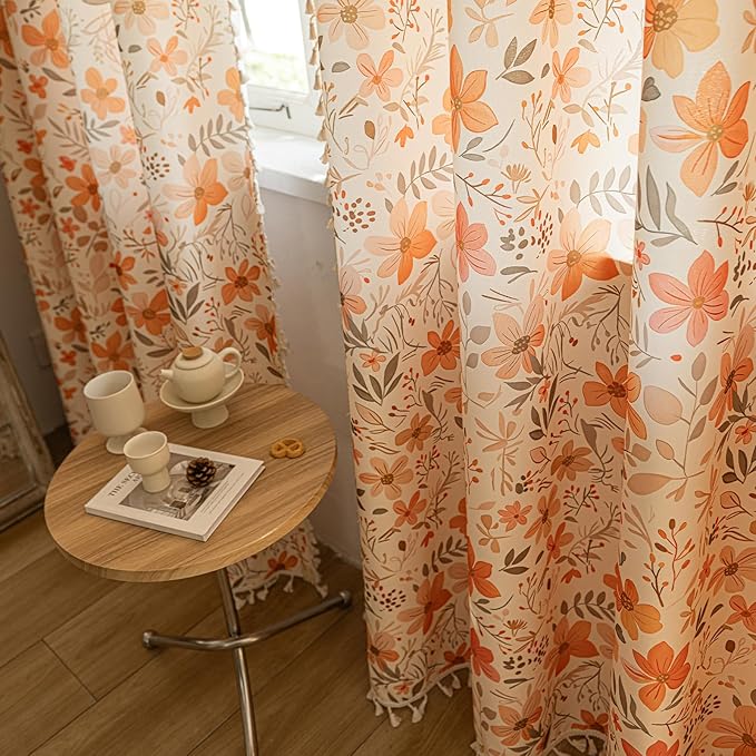 ENJOYBRIDAL Floral 84 Inch Curtains - Image 5