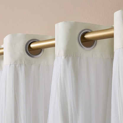 TOWN & COUNTRY LUXE Talia Double Layer Indoor Curtains, Sheer and Room - Image 4