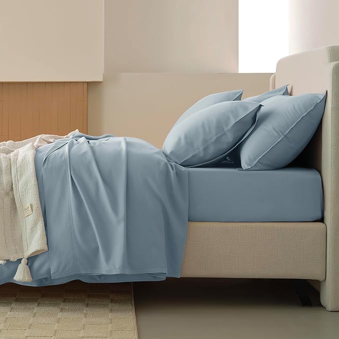 Double Stitch Cotton Tencel Duvet Cover - Image 4
