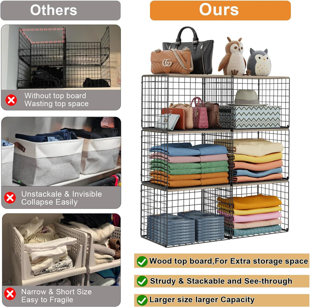 Widened and Heightened Large Capacity Closet Organizers And Storage Shelf