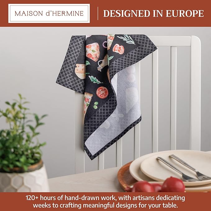 Maison d' Hermine Cloth Napkins Set of 4 100% Cotton Soft & Durable Everyday - Image 2