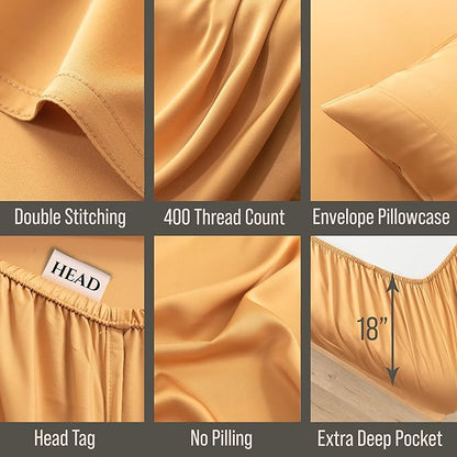Bella Coterie Luxury Bamboo Viscose Cal King Size Sheet Set | 100% Organically - Image 3