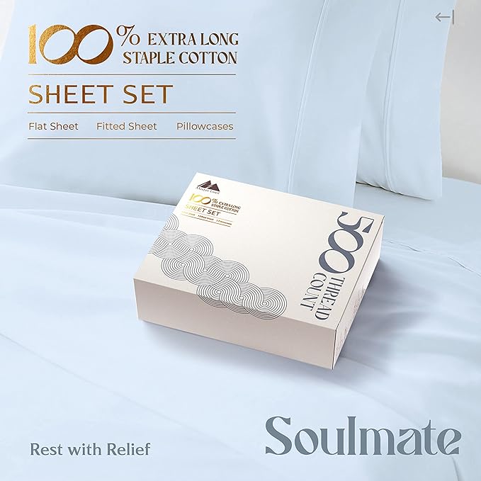 Mayfair Linen 100% Cotton Bed Sheets California King Sheet Set - Image 3