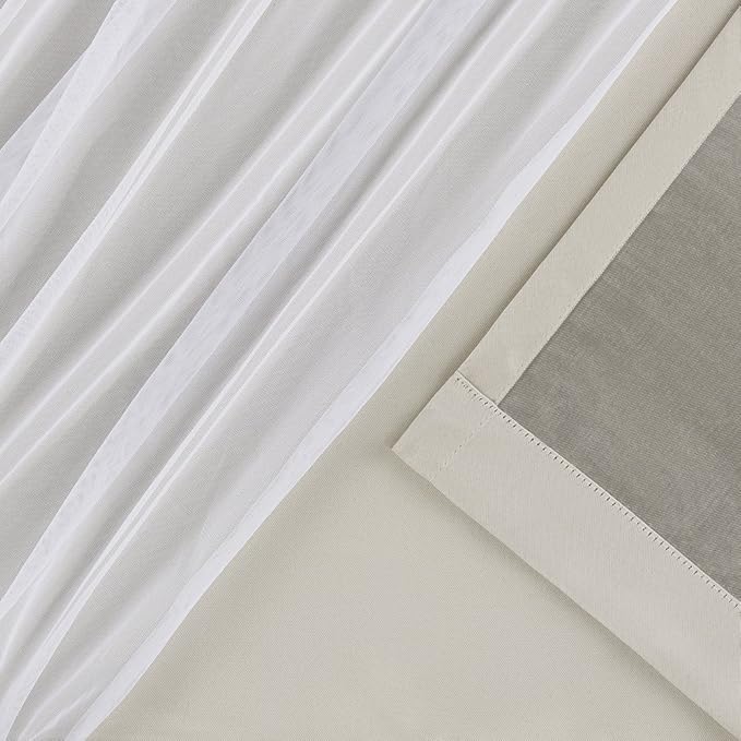 TOWN & COUNTRY LUXE Talia Double Layer Indoor Curtains, Sheer and Room - Image 6