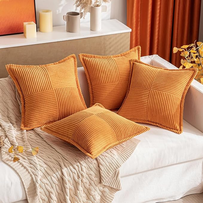 MIULEE Burnt Orange Decorative Throw Pillow Covers - Image 7