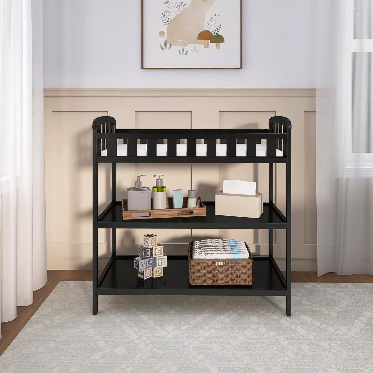 dream on me emily changing table with two shown in use
