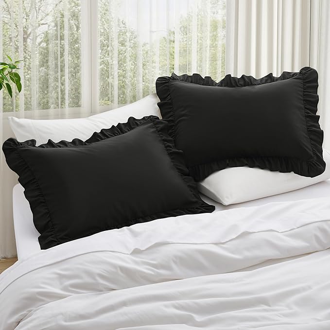 KKJIAF Ruffle Body Pillow Cases Set of 1, Ruffled Pillow Covers - Image 4