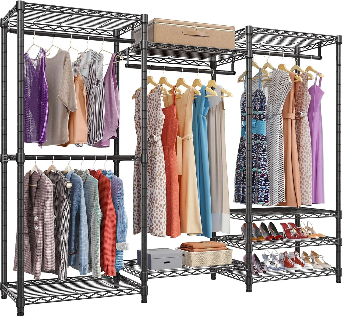 vipek v5 heavy duty clothes rack, freestanding modular, main product view