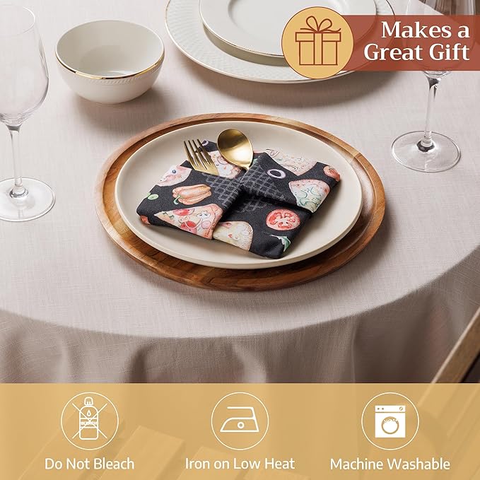Maison d' Hermine Cloth Napkins Set of 4 100% Cotton Soft & Durable Everyday - Image 4