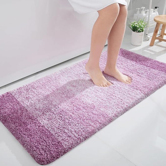 OLANLY Bathroom Runner Rugs 47x24, Extra Soft Absorbent Microfiber Bath Rugs by OLANLY