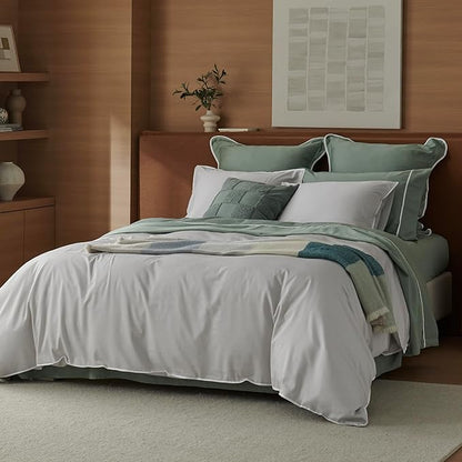 Double Stitch Cotton Tencel Duvet Cover by DoubleStitch