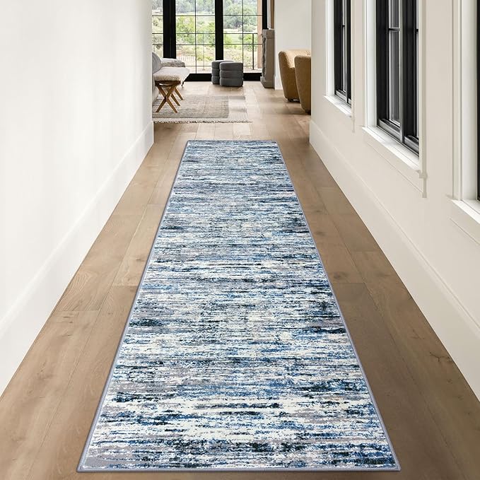 Modern Abstract Runner Rug 3x10 - Image 2