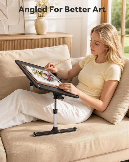 laptop desk for bed, saiji lap desks bed shown in use