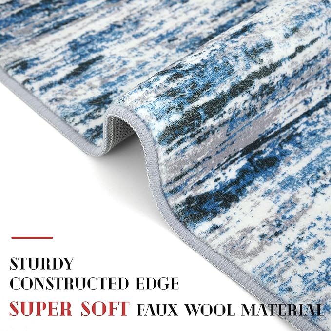 Modern Abstract Runner Rug 2x10 - Image 5
