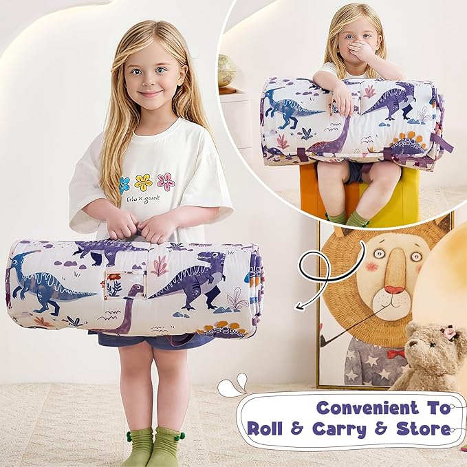 DJY Toddler Nap Mat, Kid Slumber Bag - Image 3