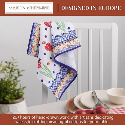 Maison d' Hermine Cloth Napkins Set of 4 100% Cotton Soft & Durable Everyday - Image 2