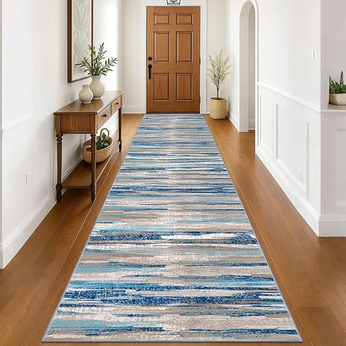 Modern Abstract Runner Rug 3x16 by lansny