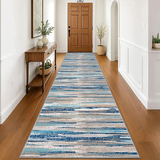 Modern Abstract Runner Rug 3x16 by lansny