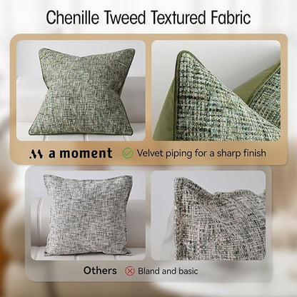 A Moment Christmas Dark Green Reversible Pillow Covers 2 Pack - Image 3