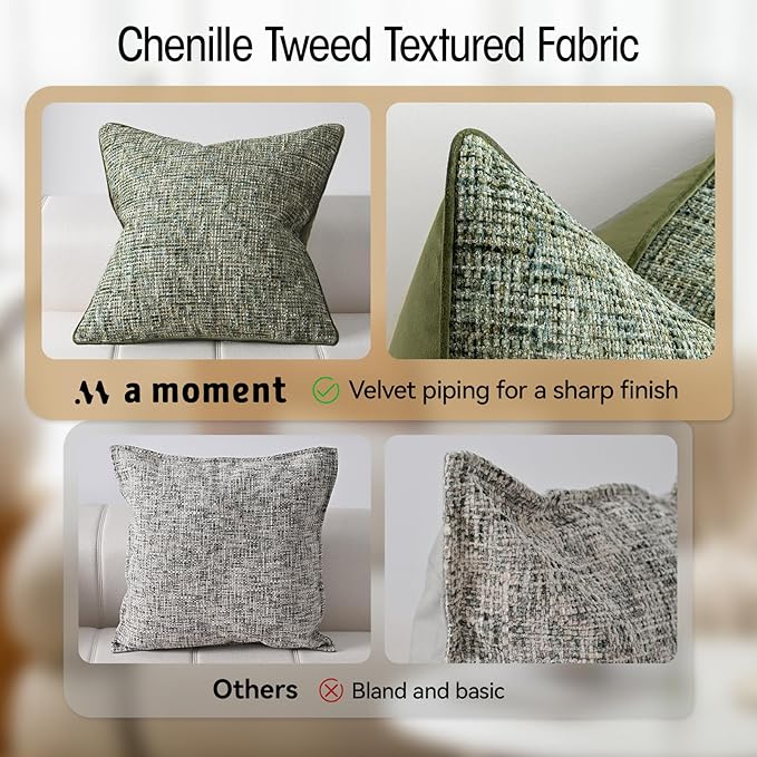 A Moment Christmas Dark Green Reversible Pillow Covers 2 Pack - Image 3