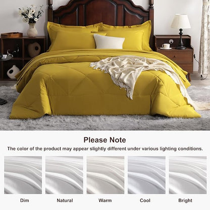 NTBAY King Comforter Set with Sheets, 7 Pieces Soft and Breathable King Bedding - Image 8