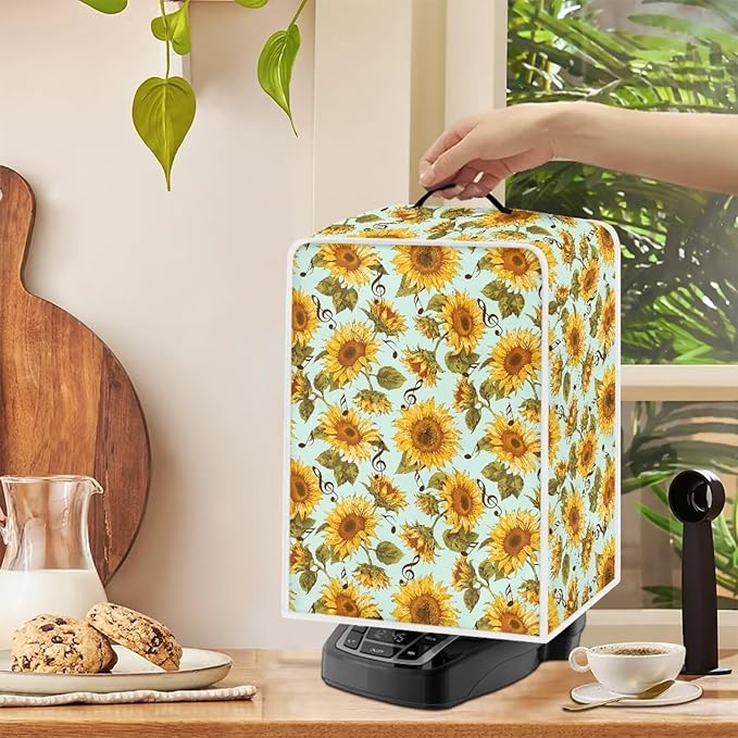 Mumeson Sunflower Blossom Coffee Maker Cover Stand Mixer or Coffee Machine - Image 3