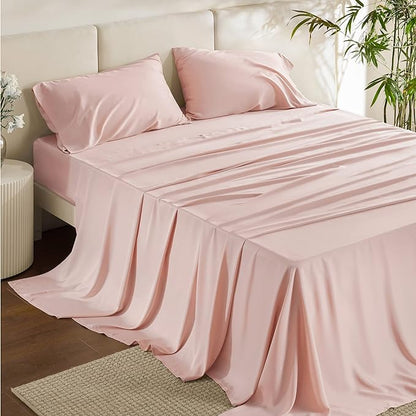 Bedsure Full Size Bed Sheets, Cooling Sheets, Rayon Derived from Bamboo by BEDSURE