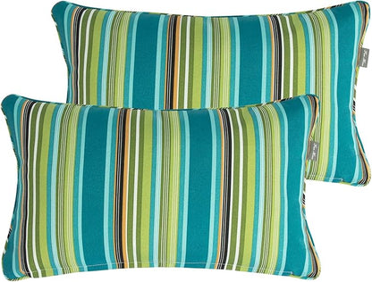 Outdoor Lumbar Pillows Water Resistant 12x20 inch, Decorative Throw Pillow Set - Image 4