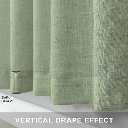 Christmas Sage Green Curtains 108 Inches Long - Image 5