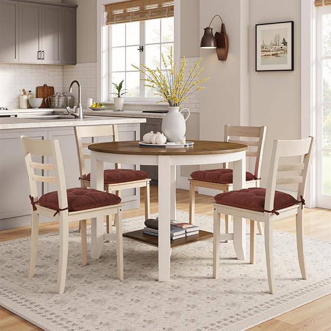 Chair Cushions for Dining Chairs, Tufted Foam Kitchen Chair, Non-Slip Seat - Image 7