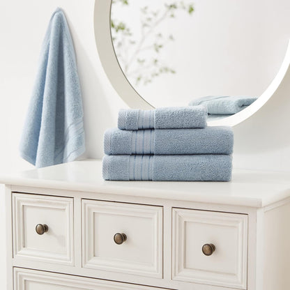 cozyart luxury bath towel set 6 pcs, light showing dimensions
