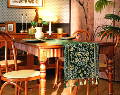 13×72 Inch Table Runner, Retro-Luxury Tassels Series - Image 3