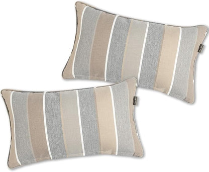 Outdoor Lumbar Pillows Water Resistant 12x20 inch, Decorative Throw Pillow Set - Image 2