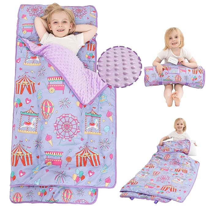 Viviland Toddler Nap Mat, Rolled Sleeping Mats by VIVILAND