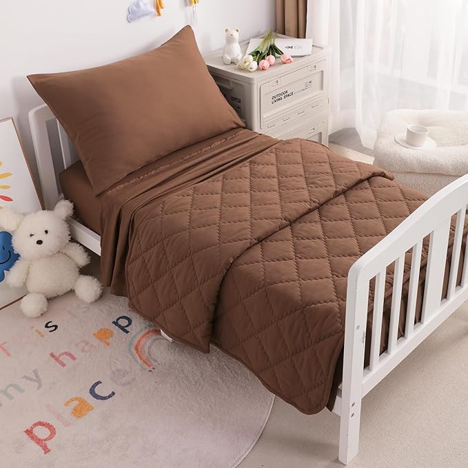 4-Piece Toddler Bedding Set for Girls and Boys – Soft and Breathable Crib by Unknown