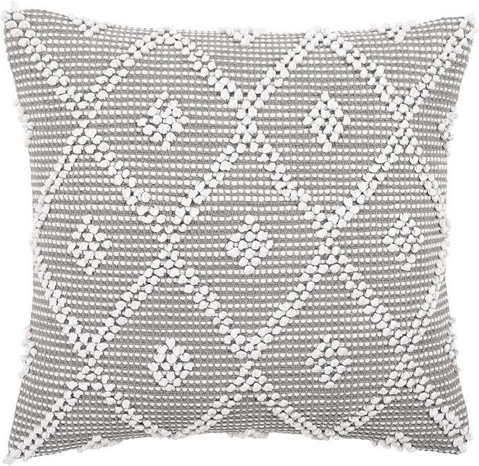 Lush Decor Adelyn Decorative Throw Pillow Cover, Light Gray - Image 7