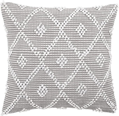 Lush Decor Adelyn Decorative Throw Pillow Cover, Light Gray - Image 7