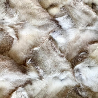 Luxury Fox Skin Fur Throw Pillow Covers Patchwork Natural Fox Fluffy Throw - Image 5