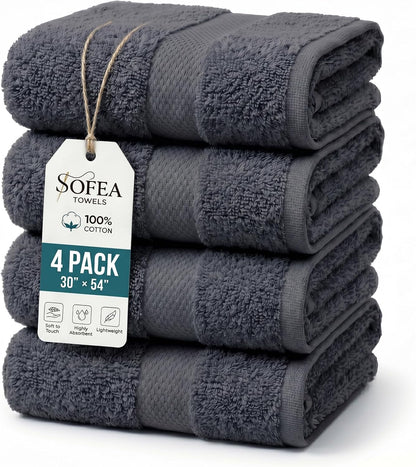 sofea bath towels 4 pack (30 x 54, main product view