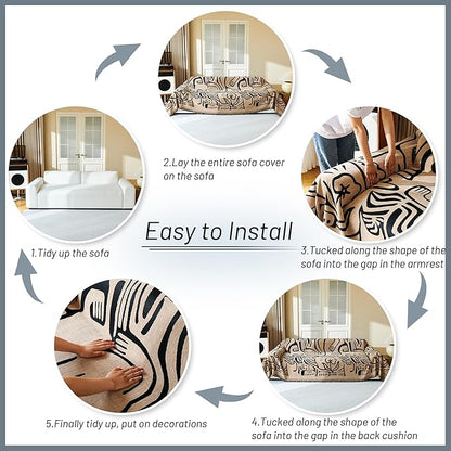 MYSKY HOME Couch Cover for Dogs, Washable Couch Covers, Sofa Covers for - Image 8