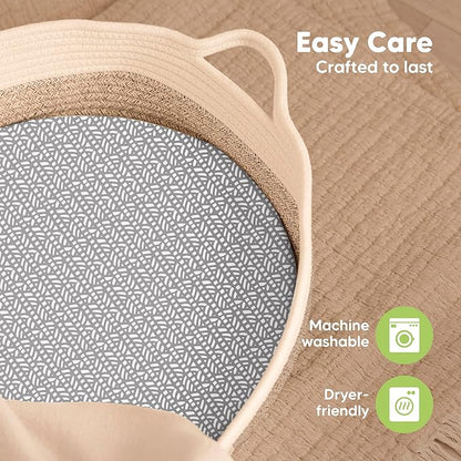 2-Pack Baby Bassinet Sheets Girl, Boy - Image 7