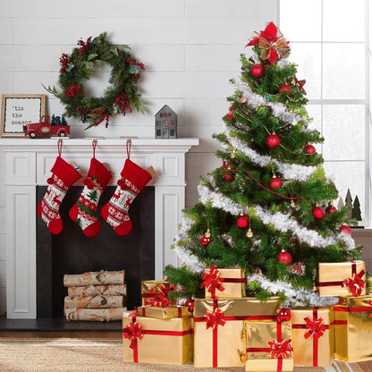 150 FT White Tinsel Garland Christmas Holiday Tinsel Garland Halloween New Year Birthday Party Decorations, Tinsel Twist for Christmas Tree Decoration (White)