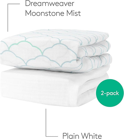 Newton Baby Mini Crib Fitted Sheets | Organic Muslin Cotton, Breathable & Soft - Image 4