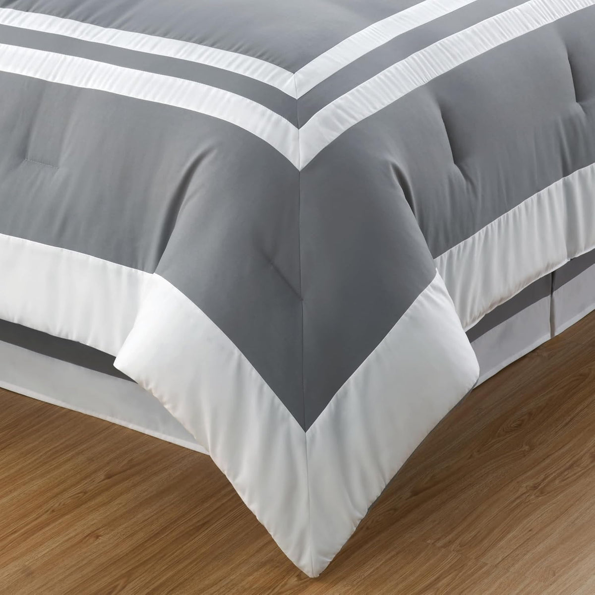 chezmoi collection wyatt 7-piece king bed in a, front angle view
