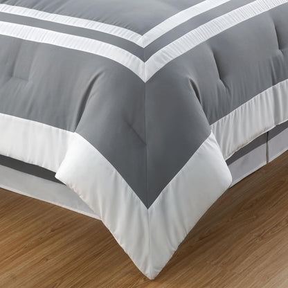chezmoi collection wyatt 7-piece king bed in a, front angle view
