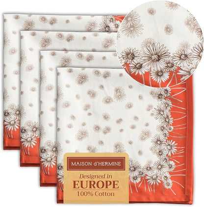 Maison d' Hermine Cloth Napkins Set of 4 100% Cotton by MaisondHermine