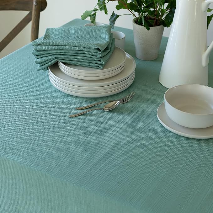 Benson Mills Cameron Textured Fabric Table Cloth, - Image 4